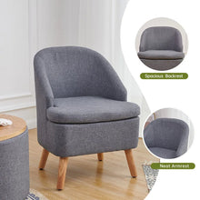Load image into Gallery viewer, FRENTEZ Cute Accent Upholstered Comfortable Club Sofa Chair, Furniture Made From Wood for Living Roon, Bedroom